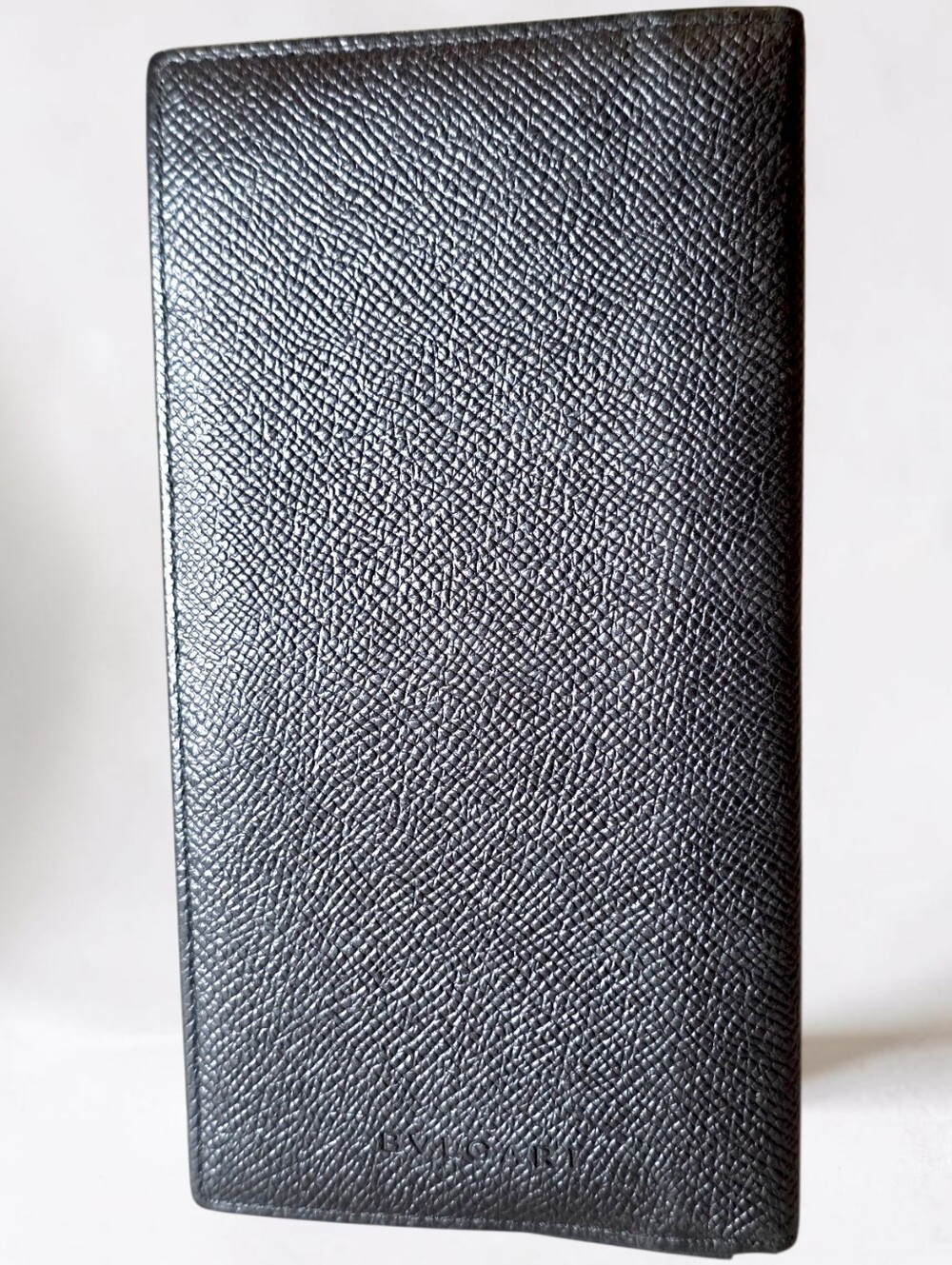 Bvlgari Classic Unisex Black Leather Long Wallet